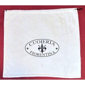 Cuoieria Fiorentina Dustcover For Handbag -- Approx 15.5x14" -- Drawstring